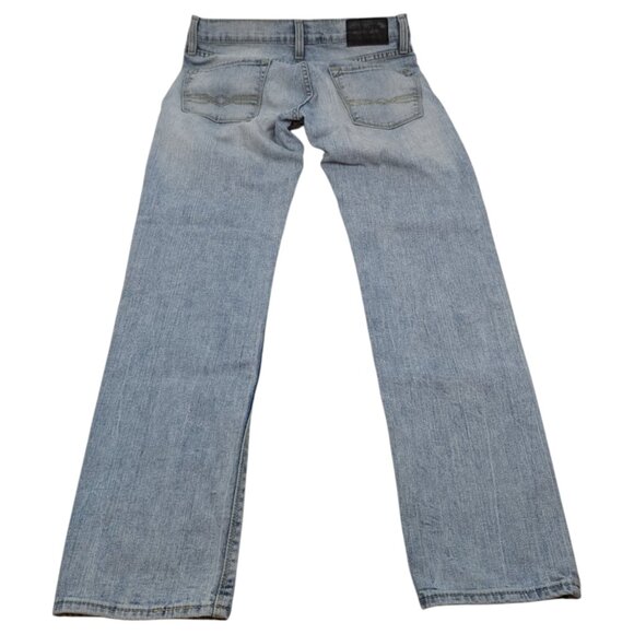 Levis Denizen Mens Size 30x31 Stone Wash‎ Distressed 283 Slim Fit Denim Jeans - Picture 9 of 15